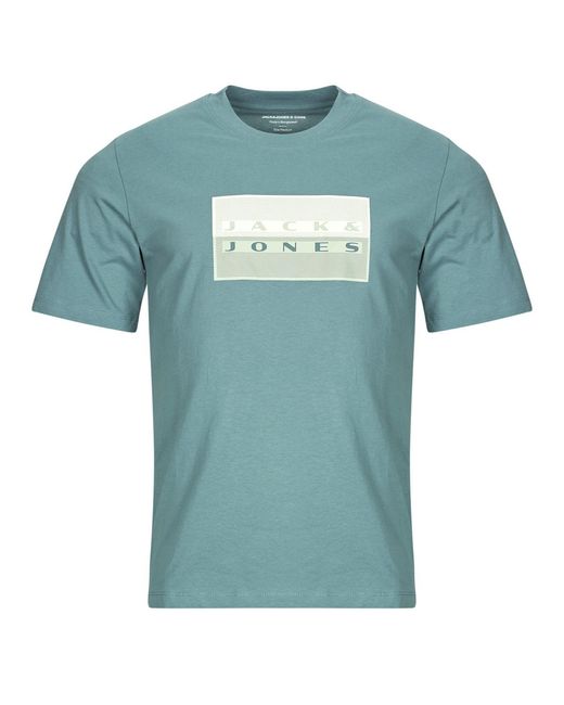 Jack & Jones Blue T Shirt Jcofusion Dots Print for men