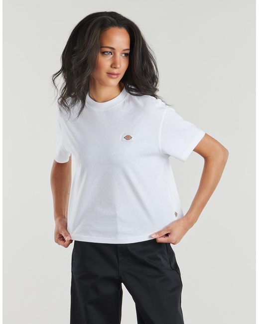 Dickies White T Shirt Oakport Boxy Ss Tee