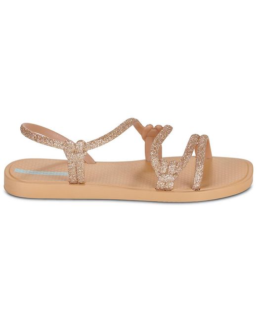 Ipanema Metallic Flat Sandals Solar Glow Sandal Fem