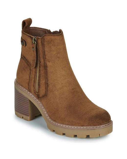 Refresh Brown Low Ankle Boots 173031-camel