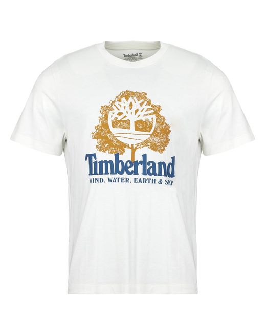 Timberland White T Shirt Front Graphic T for men