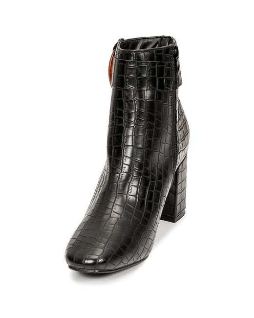 Moony Mood Black Pulia Low Ankle Boots