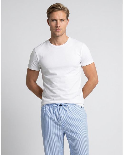 Polo Ralph Lauren White/black/andover Hthr Pack De " T Shirt for men