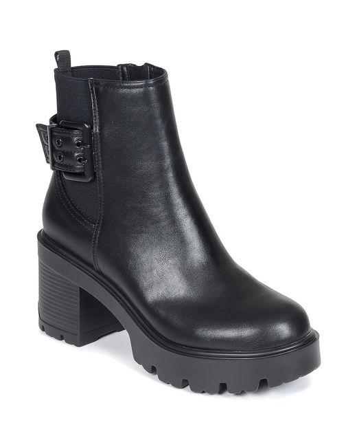 MTNG Black Low Ankle Boots 54877