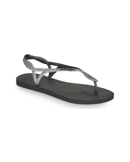 Havaianas Black Luna Premium Ii Flip Flops / Sandals (shoes)