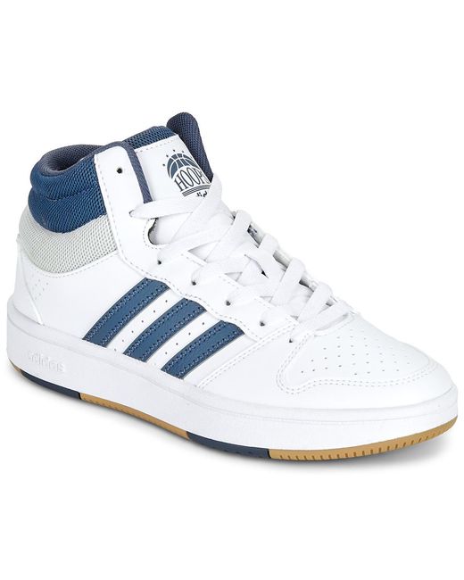 Adidas Blue Shoes (high-top Trainers) Hoops Mid Classic
