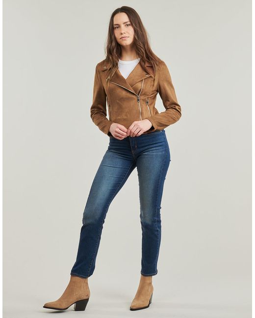 Vero Moda Brown Leather Jacket Vmjose