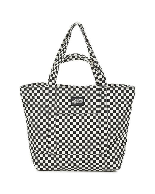 Vans Black Shopper Bag Tell All Zip Tote 20l