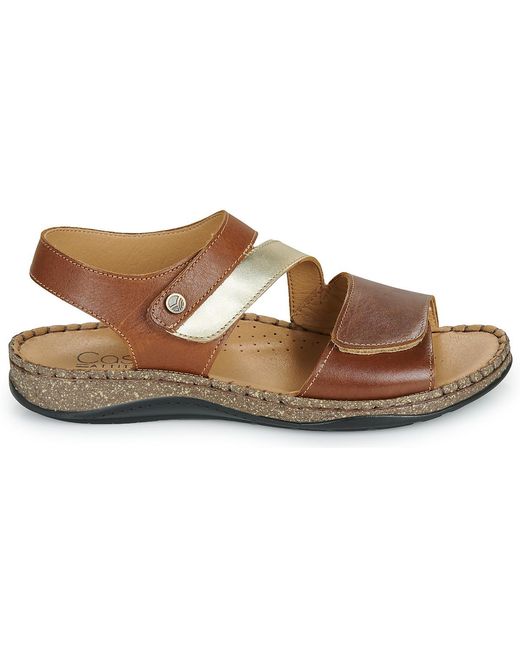 Casual Attitude Brown Flat Sandals Slowan