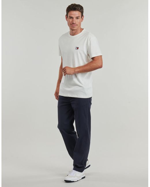 Tommy Hilfiger White T Shirt Tjm Reg Badge Tee Ext for men