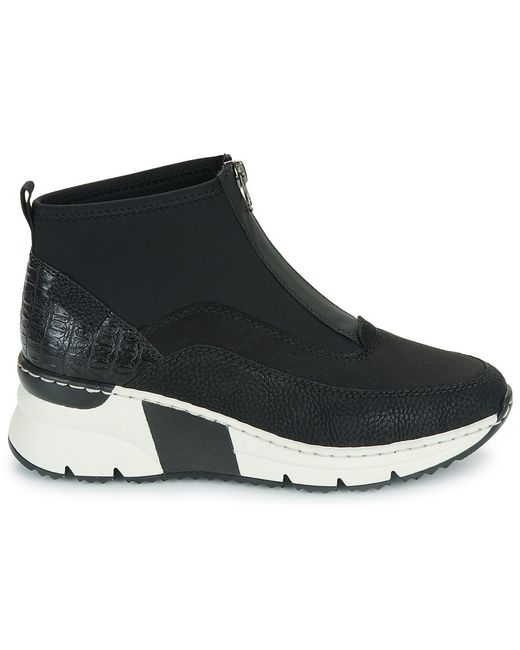 Rieker Black Low Ankle Boots