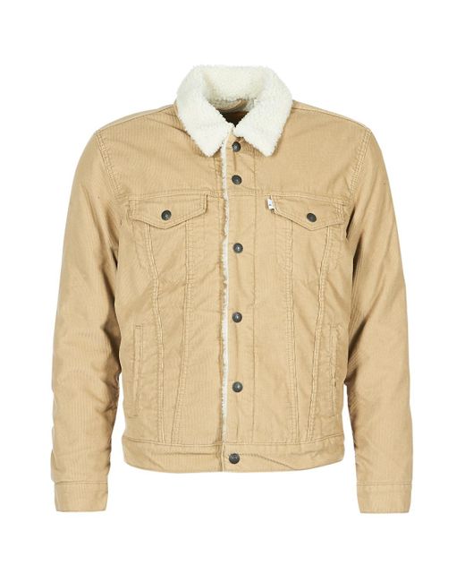 levi's type 3 borg trucker jacket chino cord