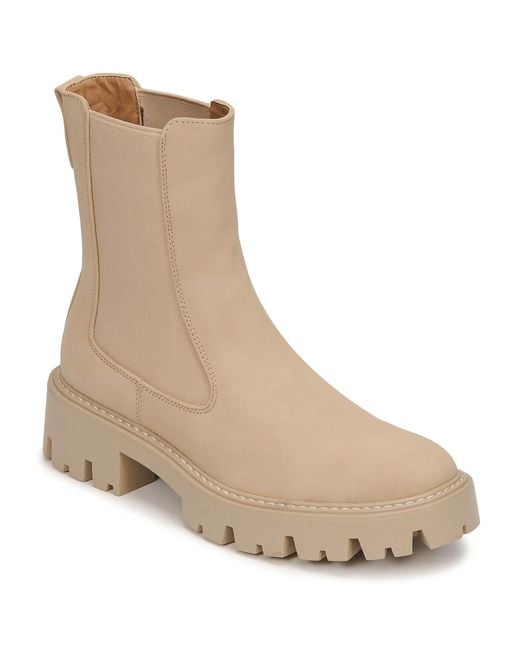 ONLY Natural Mid Boots Onlbetty-1 Nubuck Pu Boot