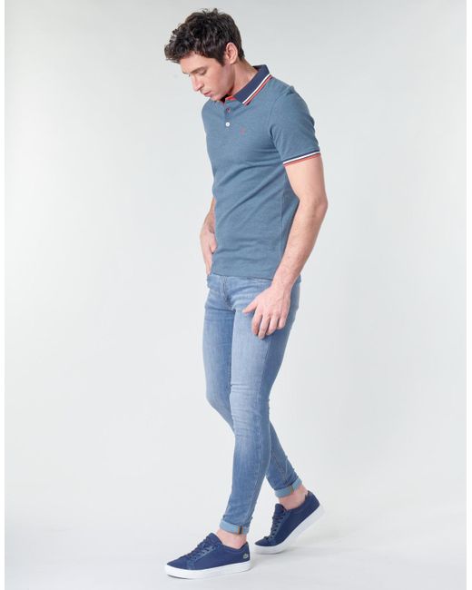 Jack & Jones Blue Jack Jones Jjepaulos Polo Shirt for men