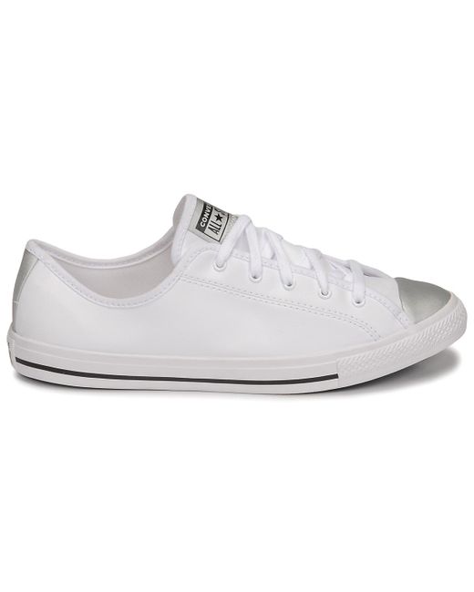 Converse Chuck Taylor All Star Dainty Anodized Metals Ox Shoes (trainers)  in White - Save 6% | Lyst UK