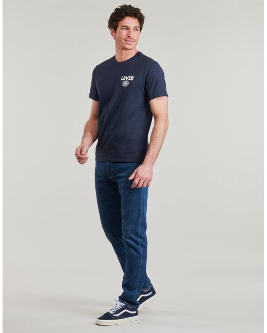 Levi's Blue T Shirt Graphic Crewneck Tee for men