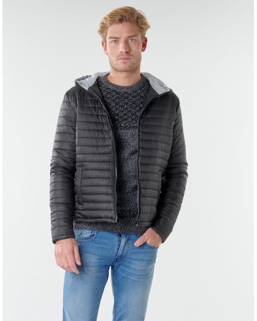 Yurban Gray Neffle Jacket for men