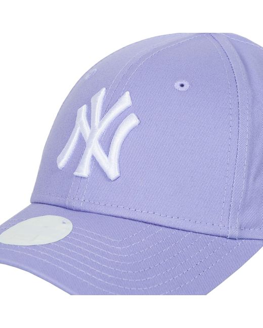 KTZ Purple Cap Female Women's League Essential 9forty® New York Yankees