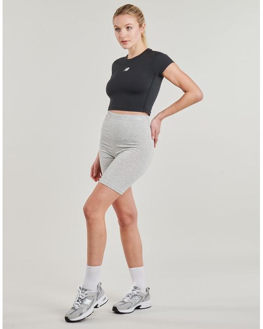 New Balance Black T Shirt Nb Harmony Fitted T-shirt