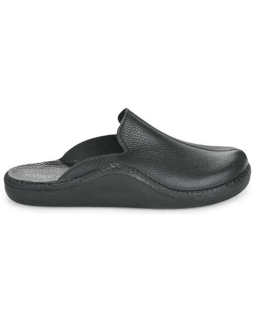Josef Seibel Black Flip Flops Monaco 202 G for men