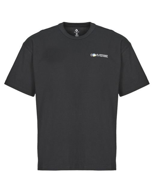 Converse Black T Shirt Alternate Transmissions Loose-fit T-shirt for men