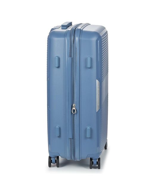 David Jones Blue Hard Suitcase Ba-8005 72l Medium