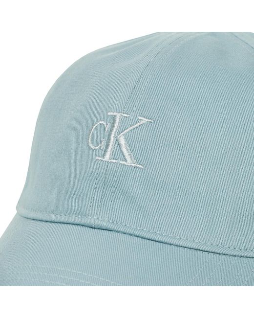 Calvin Klein Blue Cap Embroidered Monogram Cap