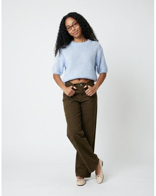 JJXX Green Wide Jeans Jxzoe Sarah Wide