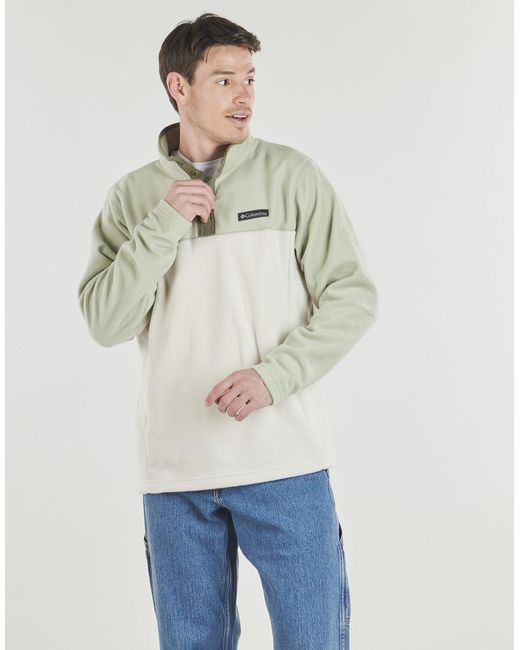 Columbia Green Fleece Jacket Steens Mountain Half Snap Ii for men