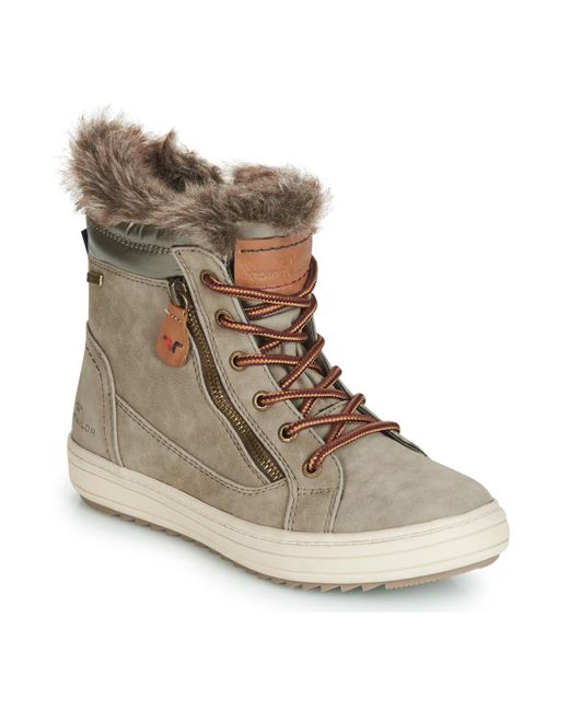 Tom Tailor Synthetic Marga Women's Snow Boots In Grey in Grey | Lyst UK