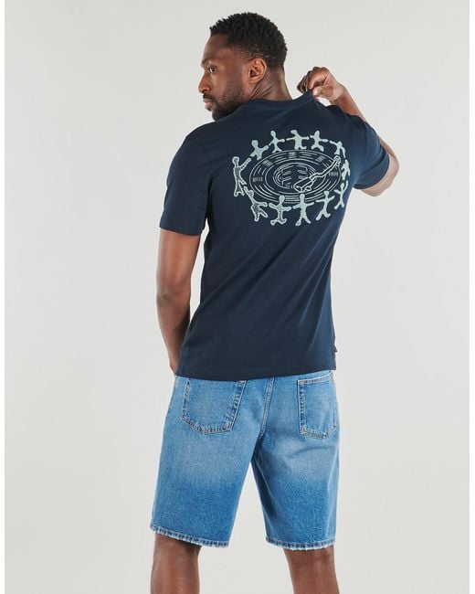 Element Blue T Shirt Spinner Ss for men