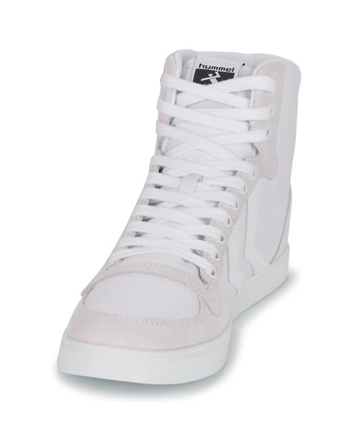 Hummel White Shoes (high-top Trainers) Slimmer Stadil Tonal High