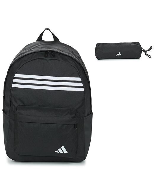 Adidas Black Backpack Classic 3-stripes Horizontal