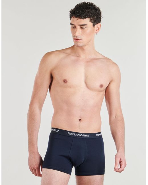 Emporio Armani Blue Boxer Shorts Em000259 Pack De 3 for men
