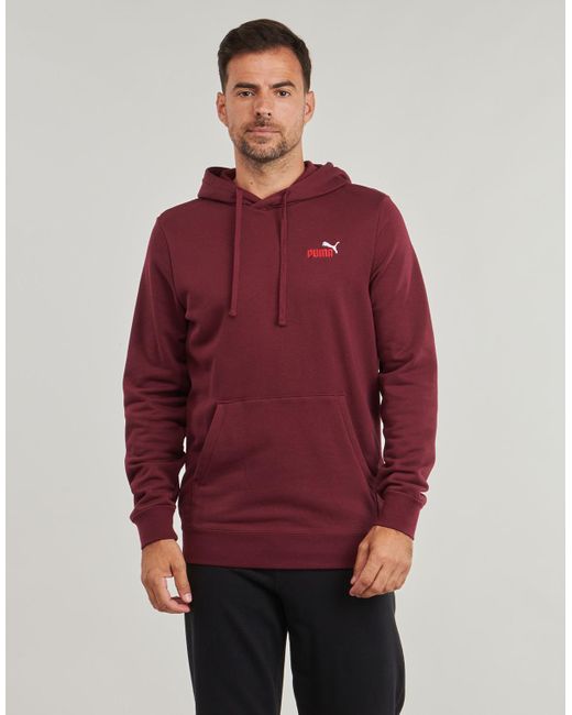 PUMA Red Hoodies Ess 2 Color Small No. 1 Logo Hoodie Tr for men