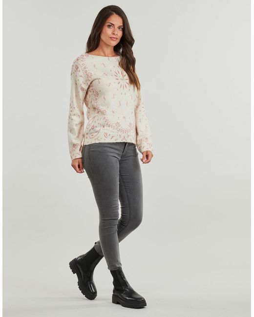 ONLY White Sweater Onlsanne