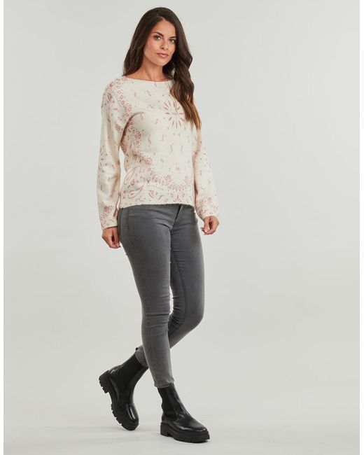 ONLY White Sweater Onlsanne