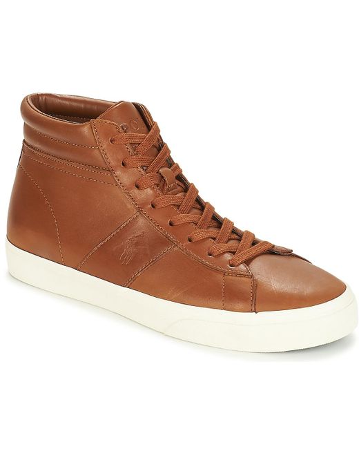 Polo Ralph Lauren Brown Shaw Shoes (high-top Trainers) for men