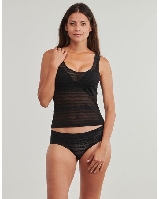 Sloggi Gray Bodysuits Free Evolve Tank Top Lace