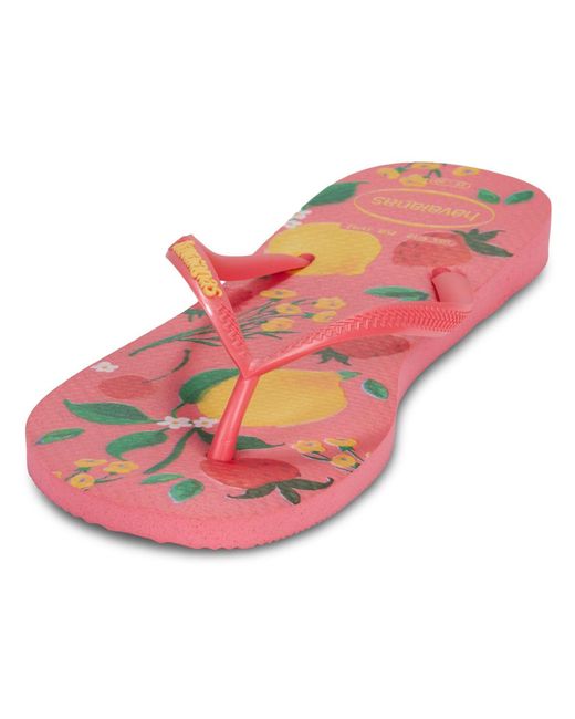 Havaianas Pink Flip Flops / Sandals (shoes) Slim Summer Bliss