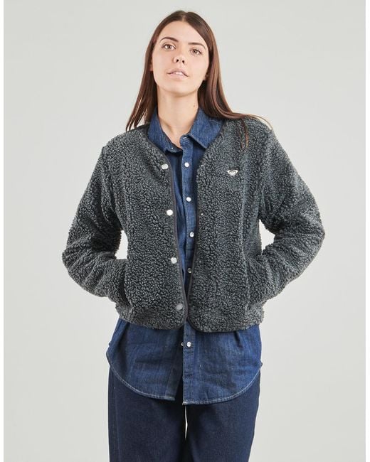 Roxy Black Fleece Jacket Iconic Town