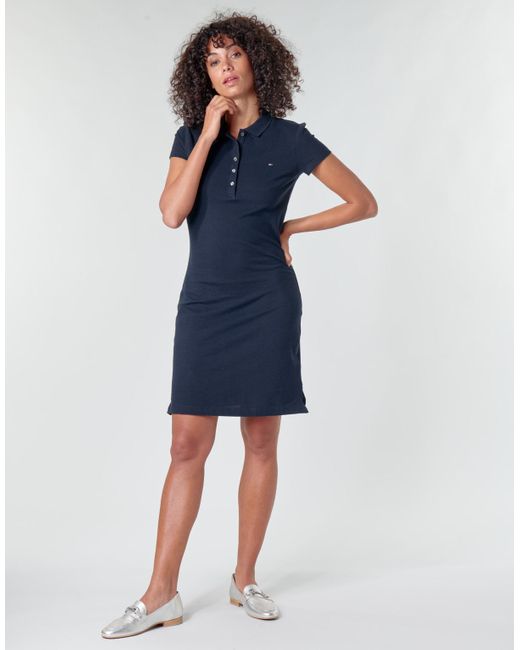 Tommy Hilfiger Cotton Heritage Slim Polo Dress in Blue - Save 20% - Lyst