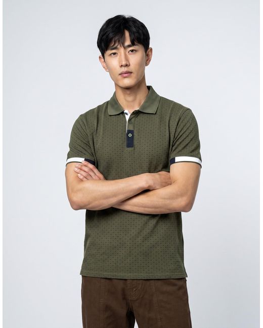 BOTD Green Polo Shirt Achird for men