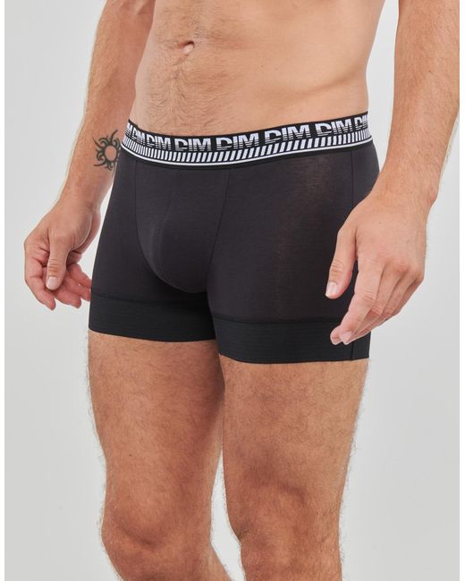 Dim Black 3d Flex Stay Fit X 2 Boxer Shorts for men