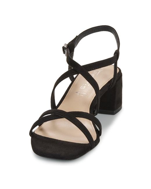 Tamaris Black Heeled Sandals 28204-001