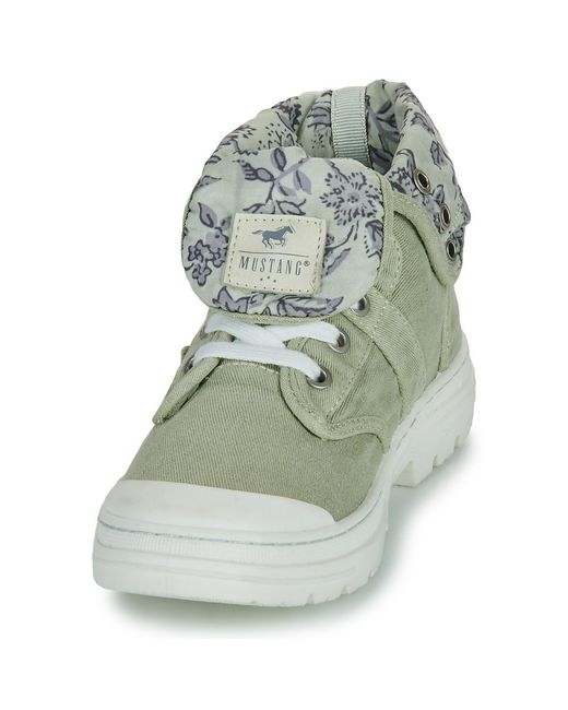 Mustang Green Shoes (high-top Trainers) 26m0742006-sage