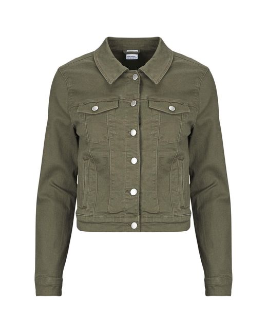 Vero Moda Green Denim Jacket Vmwild Soya Ls Col