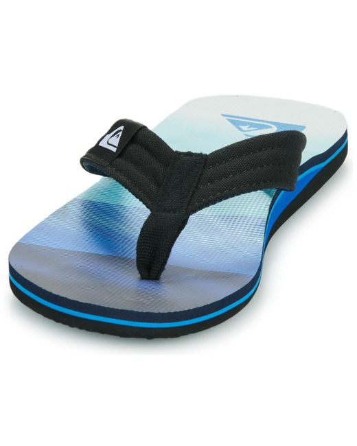 Quiksilver Blue Flip Flops / Sandals (shoes) Molokai Layback Ii for men