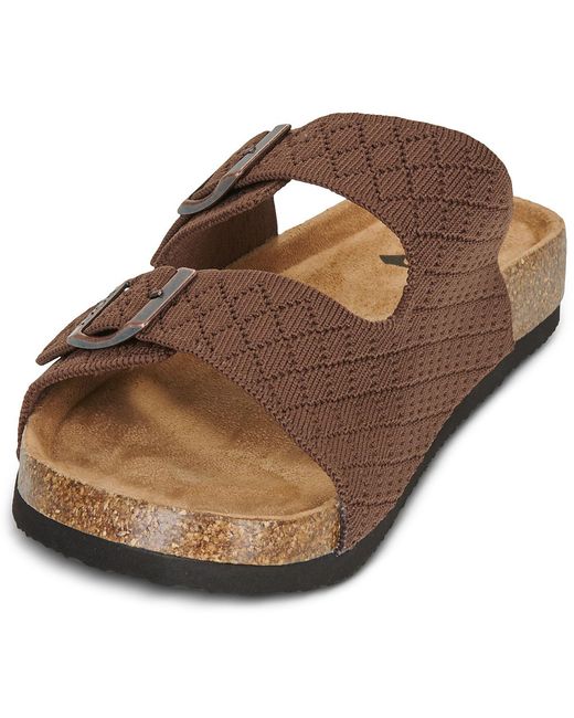 Roxy Brown Sandals Mannae Buckle