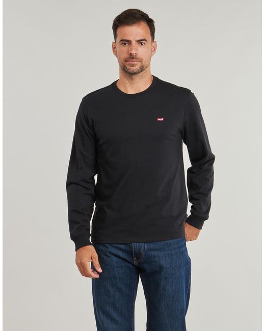 Levi's Blue Long Sleeve T-shirt Ls Original Hm Tee for men